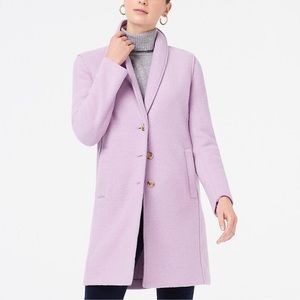 J Crew Daphne Boiled Wool Coat 2 Smoky Wisteria Purple